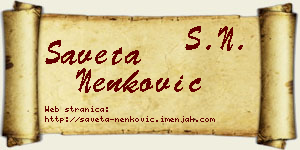 Saveta Nenković vizit kartica